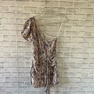 Olivacious small one shoulder mini dress